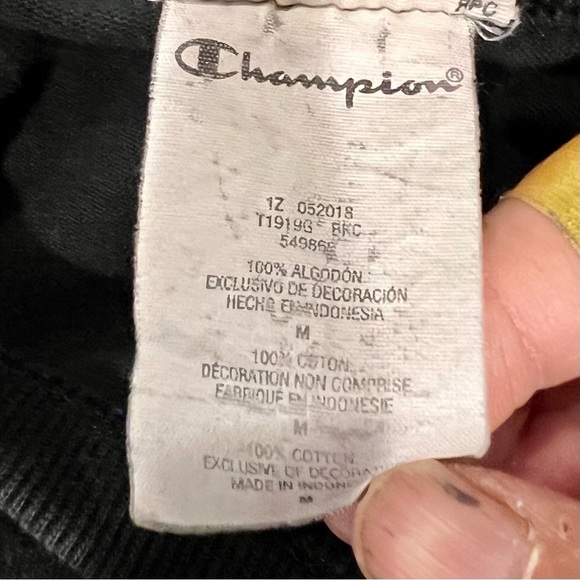 Vintage Champion T Shirt Mens Size Medium Black USA Olympics Rochester Heritage - Picture 7 of 8